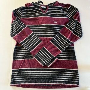 Vans Hooded Long sleeve shirt size small